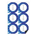 Custom Full Color Circle Shaped Magnets, 30 mil. Magnetic stock, 6-Perforated Magnets per Sheet, 3