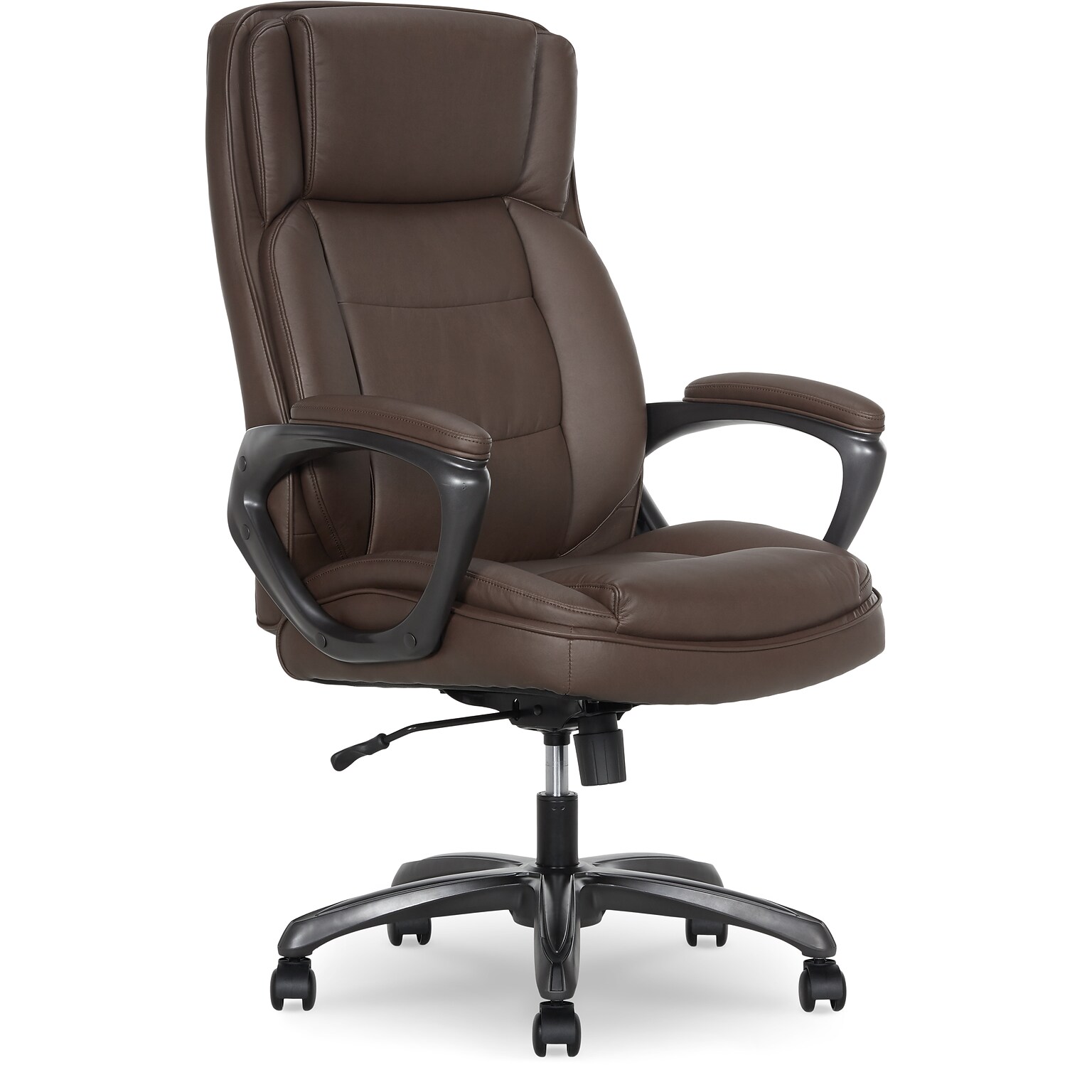 Thomasville Lansing Ergonomic Polyurethane Big & Tall Chair, 400 lb. Capacity, Dark Walnut Brown (52398-DBRN)