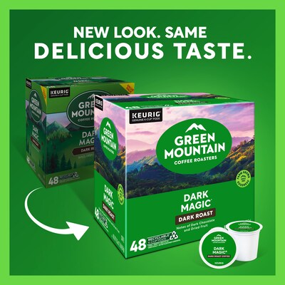 Green Mountain Dark Magic Coffee Keurig® K-Cup® Pods, Dark Roast, 48/Box (81911/15171)