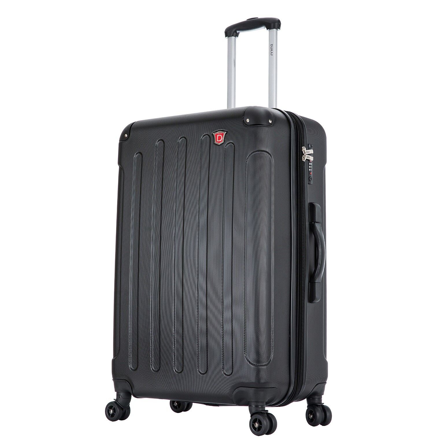 DUKAP Intely 28 Hardside Suitcase, 4-Wheeled Spinner, TSA Checkpoint Friendly, Black (DKINT00M-BLK)