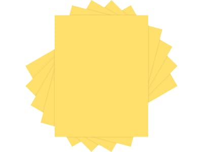 Lettermark Colors 30% Recycled Colored Paper, 20 lbs., 8.5" x 11", Goldenrod, 500 Sheets/Ream (94299)