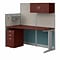 Bush Business Furniture Office in an Hour 63H x 65W Cubicle Workstation, Hansen Cherry (WC36492-03