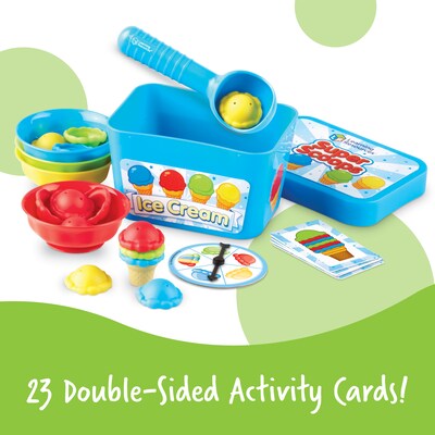 Learning Resources Smart Scoops Math Activity Set  Stacking and Sorting Toys, 55 Pieces, (LER6315)