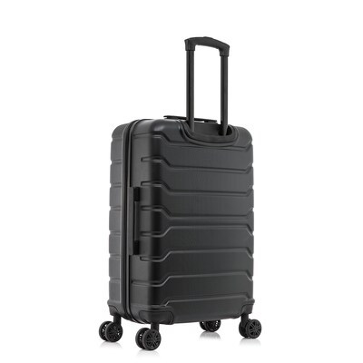 InUSA Trend 24" Hardside Suitcase, 4-Wheeled Spinner, TSA Checkpoint Friendly, Black (IUTRE00M-BLK)