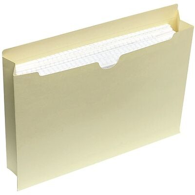 Quill Brand® File Jackets, 2 Expansion, Letter Size, Manila, 50/Box (74920)