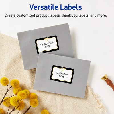 Avery Rectangle Laser/Inkjet Multipurpose Labels, 2" x 3", White, 80/Pack (19479370860)