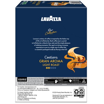 Lavazza Gran Aroma Coffee Keurig® K-Cup® Pods, Medium Roast, 22/Box (6002)