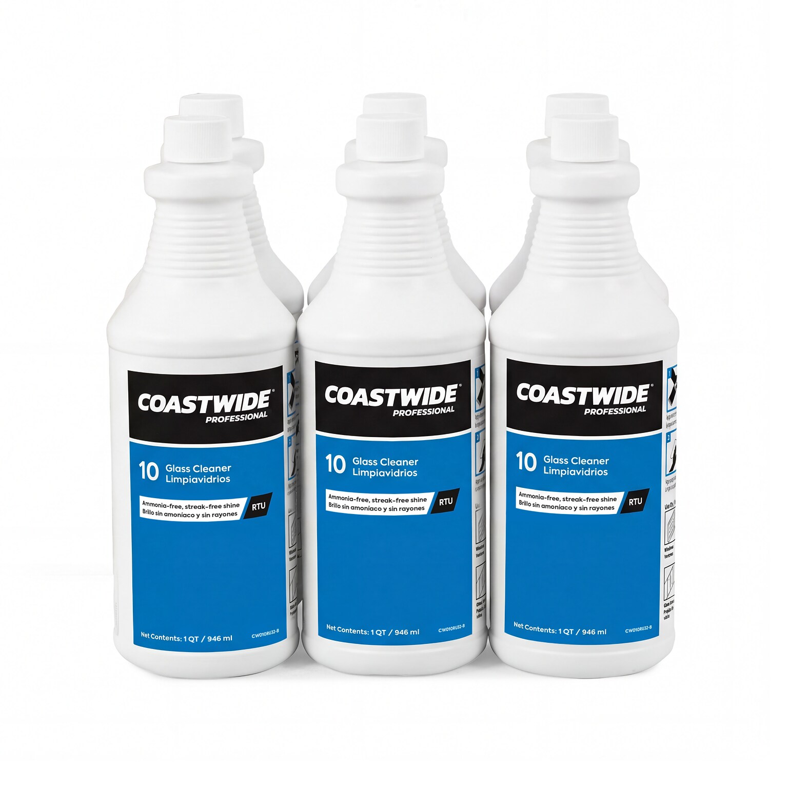 Coastwide Professional Glass Cleaner, 0.95L, 6/Carton (CW111032-A)