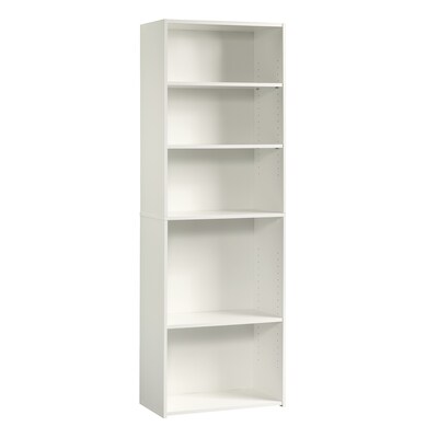 Sauder Beginnings 71H 5-Shelf Bookcase, Soft White (415542)