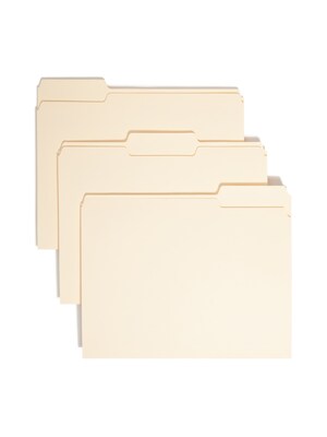 Smead Manila File Folder, 1/3-Cut Tab, Letter Size, Manila, 100/Box (10330)
