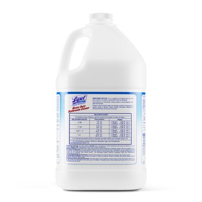 Lysol Professional Heavy Duty Bathroom Cleaner, 128 Oz., Concentrate, 4/Carton (36241-94201)