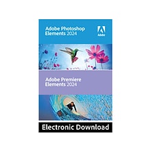 Adobe Photoshop Elements 2024 & Premiere Elements 2024 for Windows, 1 User [Download]