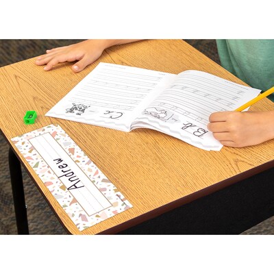 Teacher Created Resources Terrazzo Tones Flat Name Plates, 36/Pack, 6 Packs (TCR7221-6)