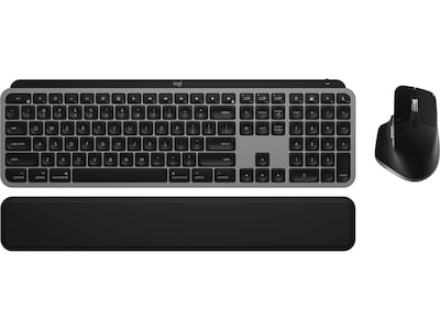 Logitech MX Keys S Combo For Mac Wireless Keyboard and Mouse Combo, Space Gray (920-012592)
