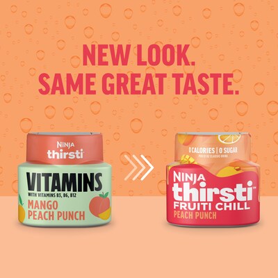 Ninja Thirsti Sugar-Free Peach Punch Flavored Water Drops Drink Mix (WCFOPMGAM)