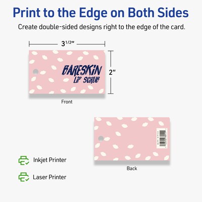 Avery 2" x 3-1/2"  Blank Price & Merchandise Tags, Ivory, 200/Carton (95322-MIT25)