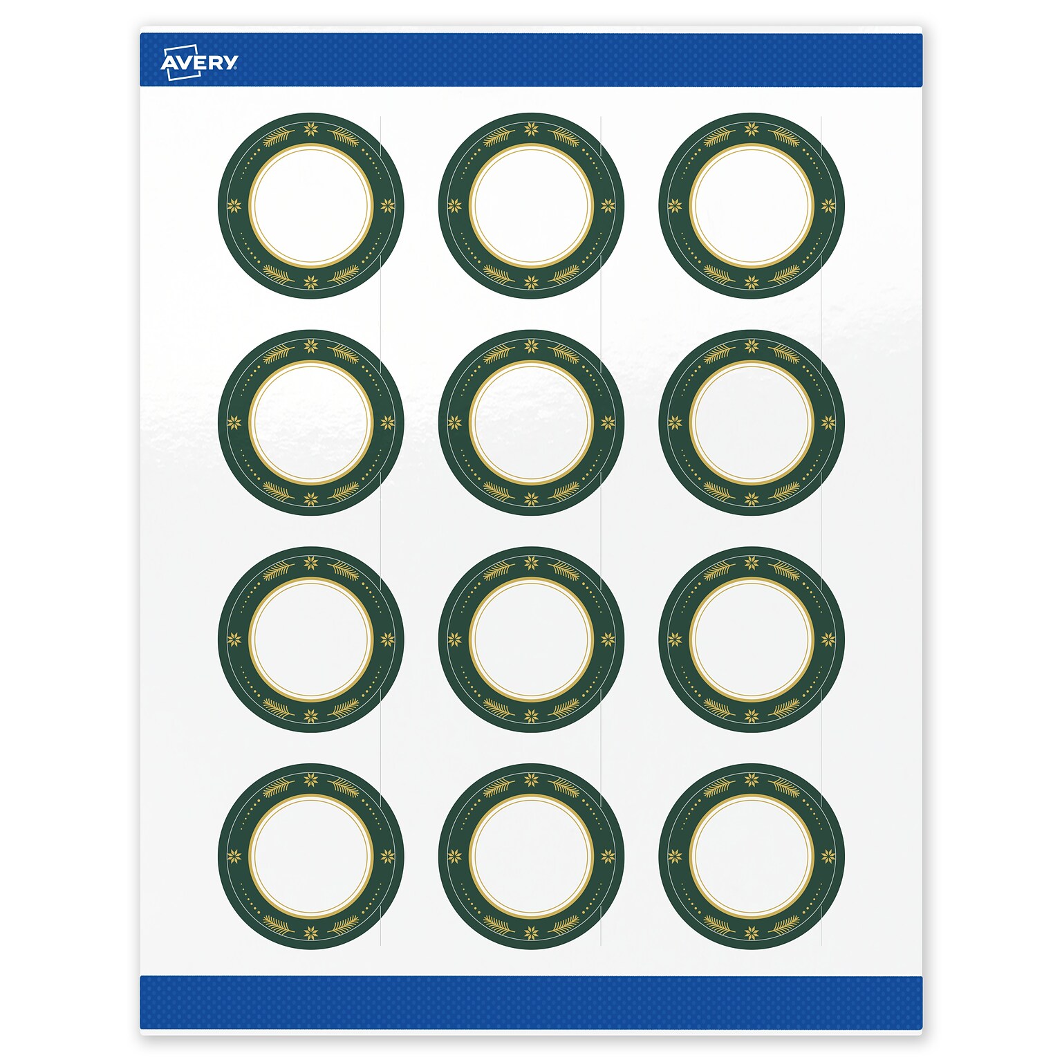 Avery Circle Multipurpose Labels, 2 Dia., White, 120/Pack (19479370394)