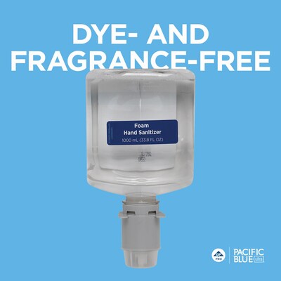 Pacific Blue Ultra Foaming Hand Sanitizer Refills, 33.8 Oz., 4/Carton (43335)