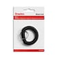 Quill Brand® Key Ring Wrist Coil, Black (18152-CC)