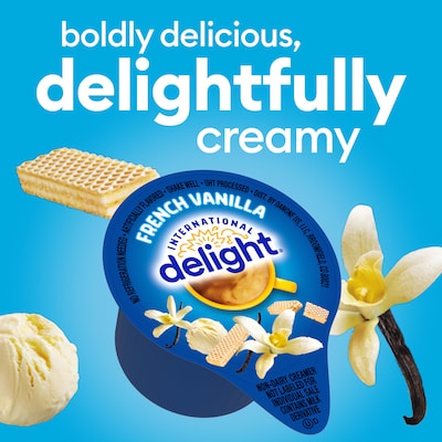 International Delight French Vanilla Liquid Creamer, 0.44 oz., 192/Carton (WWI101521)