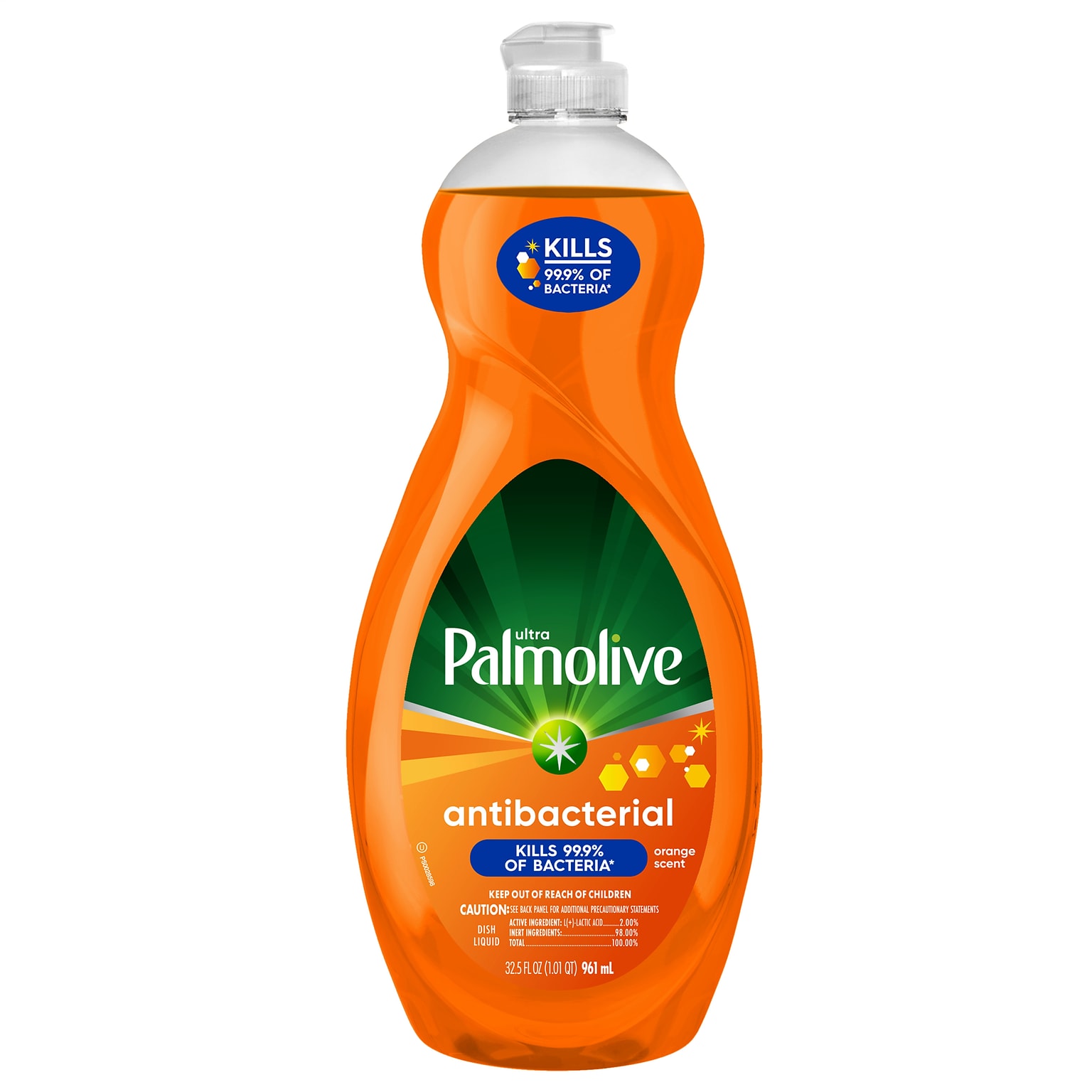 Palmolive Ultra Antibacterial Liquid Dish Soap, Orange, 32.5 oz. (US04274A)