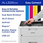 Brother HL-L3220CDW Wireless Compact Digital Printer, Laser Quality Output, Refresh Subscription Eligible