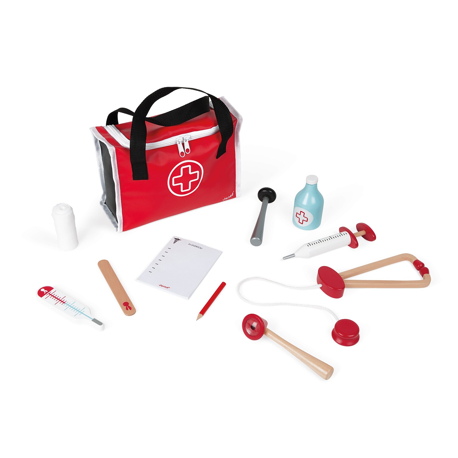 My First Doctors Bag, Red, 11 Pieces/Set (JND06513)