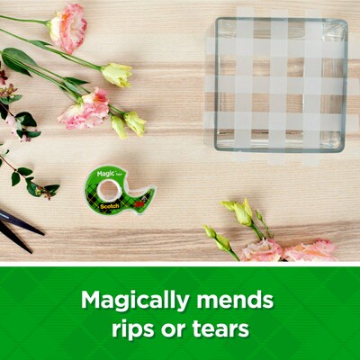 Scotch® Magic™ Invisible Tape, 1/2" x 36 yds., 3 Rolls (810H3)
