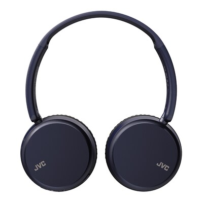 JVC Wireless On-Ear Foldable Headphones, Bluetooth, Blue (JVCHAS36WA)