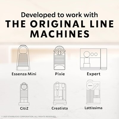 Starbucks Variety Pack Coffee Nespresso Original Capsules, 50/Box (109046)