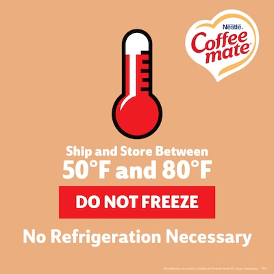 NESTLE COFFEE MATE Coffee Creamer Vanilla Caramel Flavor, Liquid Creamer Singles, 0.375 fl oz, 50 Count.