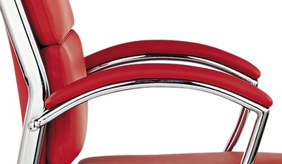 Alera® Neratoli Series Faux Leather Replacement Arm Pads, Red, 2/Set