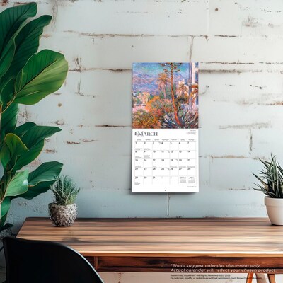 2026 BrownTrout Claude Monet 7" x 7" Monthly Wall Calendar (9798330704644)