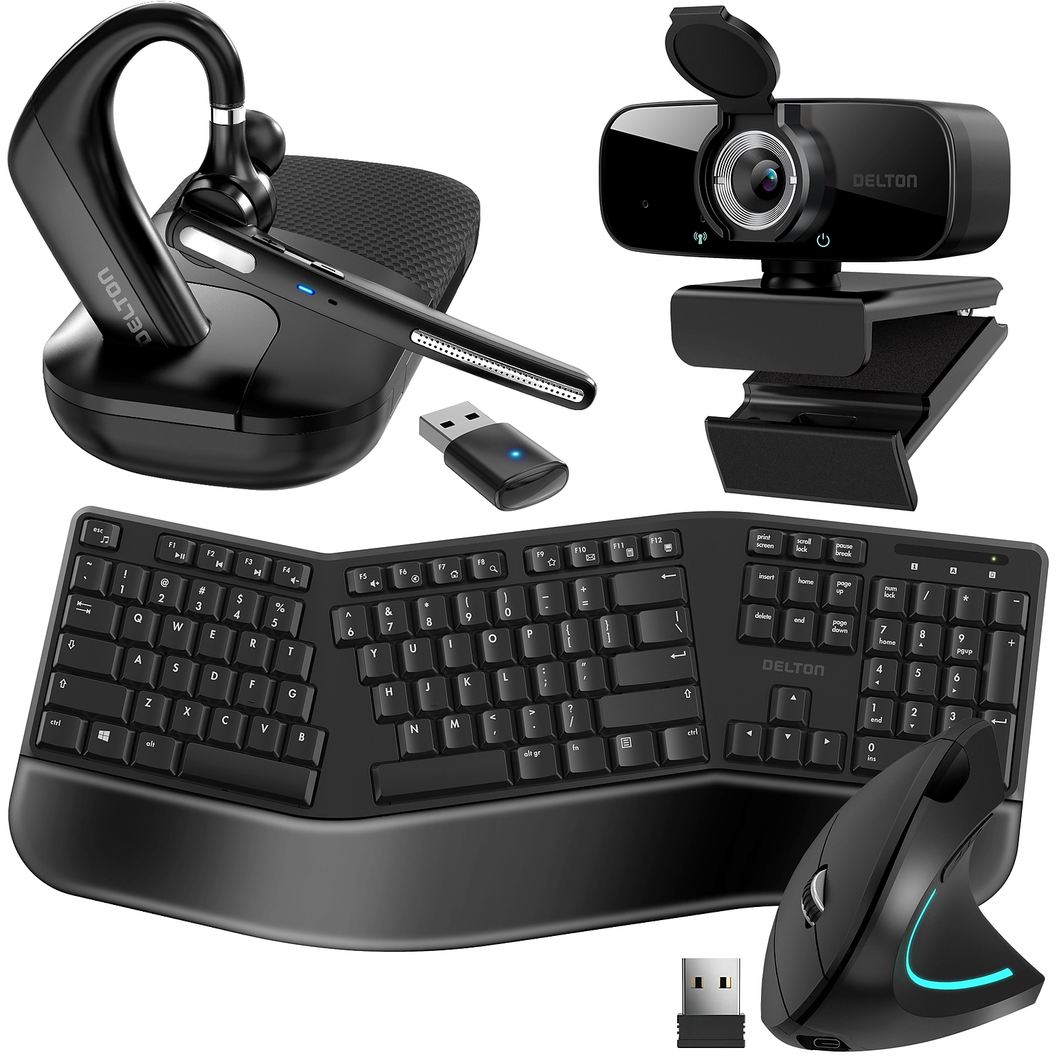 Delton Work Anywhere 90X Wireless Noise Canceling Bluetooth Computer On-Ear Headset Kit (DBND4WLS90X)