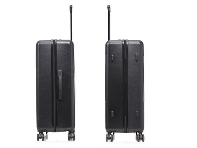 InUSA Drip 28" Hardside Suitcase, 4-Wheeled Spinner, TSA Checkpoint Friendly, Black (IUDRI00L-BLK)