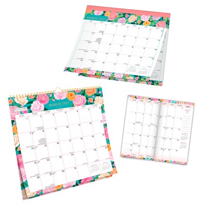 2027 BrownTrout Bonnie Marcus 14.25" x 13" Monthly Calendar, Assorted Colors (9798330716142)