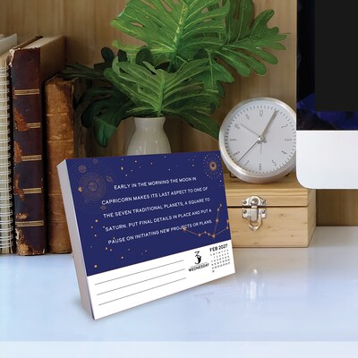 2027 Willow Creek Astrology 6.2" x 5.4" Daily Day-to-Day Calendar, Assorted Colors (63231)