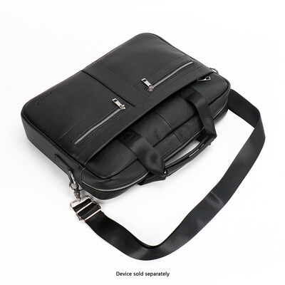 SaharaCase Leather Briefcase, Laptop Compatible, Black (LT00081)