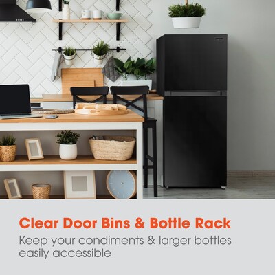Magic Chef Refrigerator w/Freezer, 10.1 Cu. Ft., Black (HMDR1000BE)