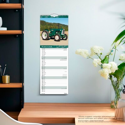 2026 BrownTrout Tractors 5.88" x 16.5" Monthly Wall Calendar (9798330705924)