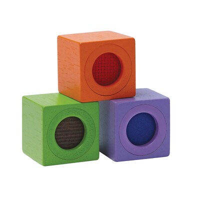 Plan Toys Wooden Activity Blocks, 9 Pieces/Set (PTS5531)