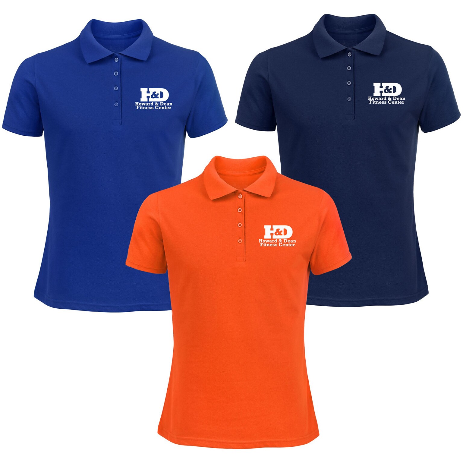 Custom Screen Printed Ladies 50/50 Polo Shirt