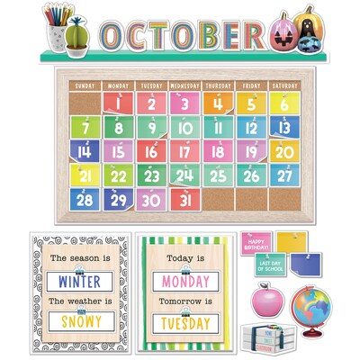 Happily Ever Elementary Creatively Inspired Calendar Bulletin Board Set, 2 Sets/Bundle (CD-110579-2)