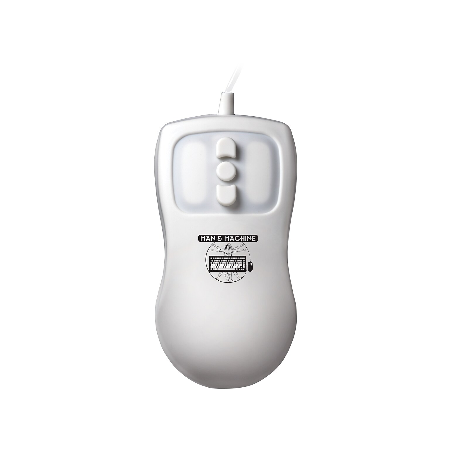 Man & Machine Petite Ergonomic Optical USB Mouse, White (PM/W5)