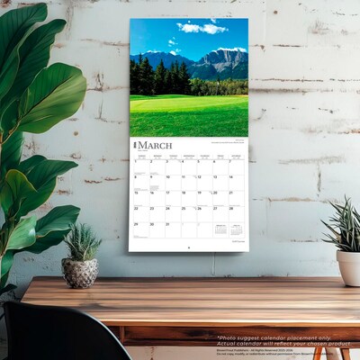 2026 BrownTrout Golf Courses 12" x 12" Monthly Wall Calendar (9798330703517)