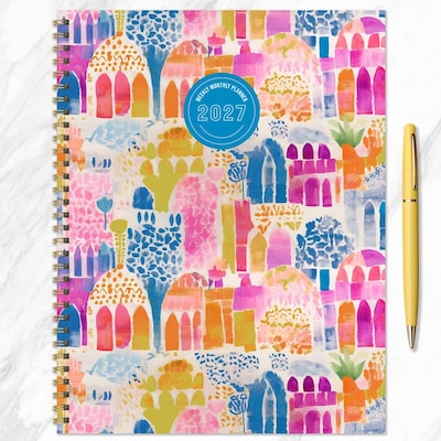2027 TF Publishing Windows and Doors 9" x 11"  Weekly & Monthly Standard Planner, Paperboard Cover, Multicolored (27-9710)