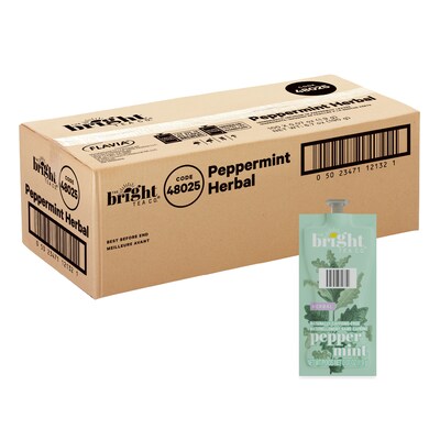 The Bright Tea Co. Peppermint Tea, Flavia Freshpacks, 100/Carton (MDRB505)