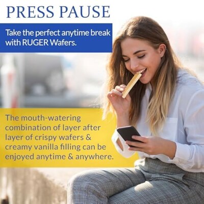 Ruger Vanilla Wafers, 2.125 oz., 12 Packs/Box (RUG00309)