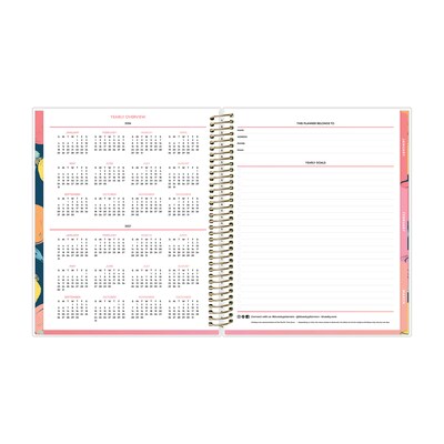 2026 Blue Sky Livewell Navy 7" x 9" Monthly Personal Organizer, Plastic Cover (154760)