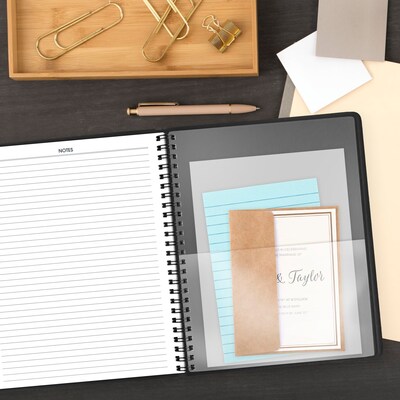 2027 AT-A-GLANCE 7" x 8.75" Weekly Appointment Book, Faux Leather Cover, Black (70-951-05-27)